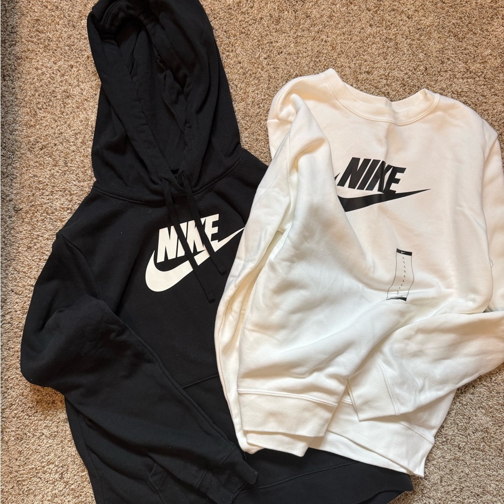 Nike Classic Black and White Hoodies